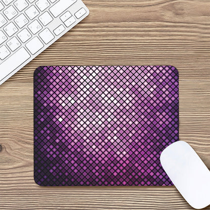 Purple Disco Lights Pattern Print Mouse Pad