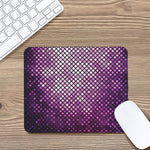 Purple Disco Lights Pattern Print Mouse Pad