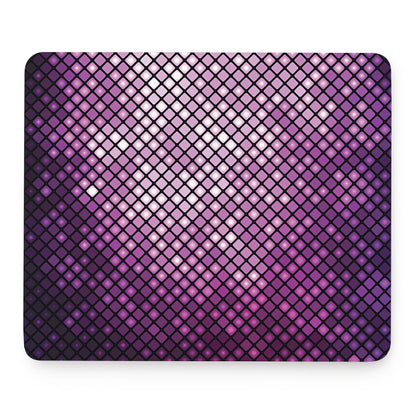 Purple Disco Lights Pattern Print Mouse Pad