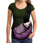 Purple Disco Lights Pattern Print Pet Sling Carrier