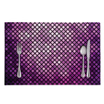 Purple Disco Lights Pattern Print Placemat