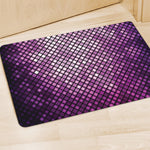 Purple Disco Lights Pattern Print Polyester Doormat