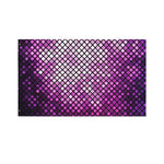 Purple Disco Lights Pattern Print Polyester Flag