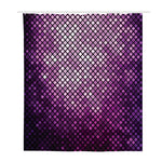 Purple Disco Lights Pattern Print Polyester Shower Curtain
