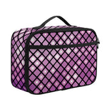 Purple Disco Lights Pattern Print Portable Lunch Bag