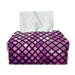 Purple Disco Lights Pattern Print Rectangle Tissue Box Cover
