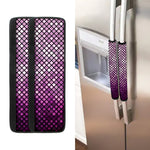 Purple Disco Lights Pattern Print Refrigerator Handle Covers