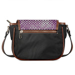 Purple Disco Lights Pattern Print Saddle Bag