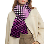 Purple Disco Lights Pattern Print Scarf