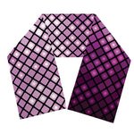 Purple Disco Lights Pattern Print Scarf