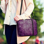 Purple Disco Lights Pattern Print Shoulder Strap Bible Bag