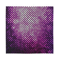 Purple Disco Lights Pattern Print Silk Bandana
