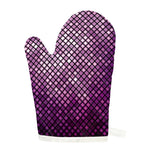 Purple Disco Lights Pattern Print Single Oven Mitt