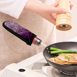 Purple Disco Lights Pattern Print Skillet Handle Cover