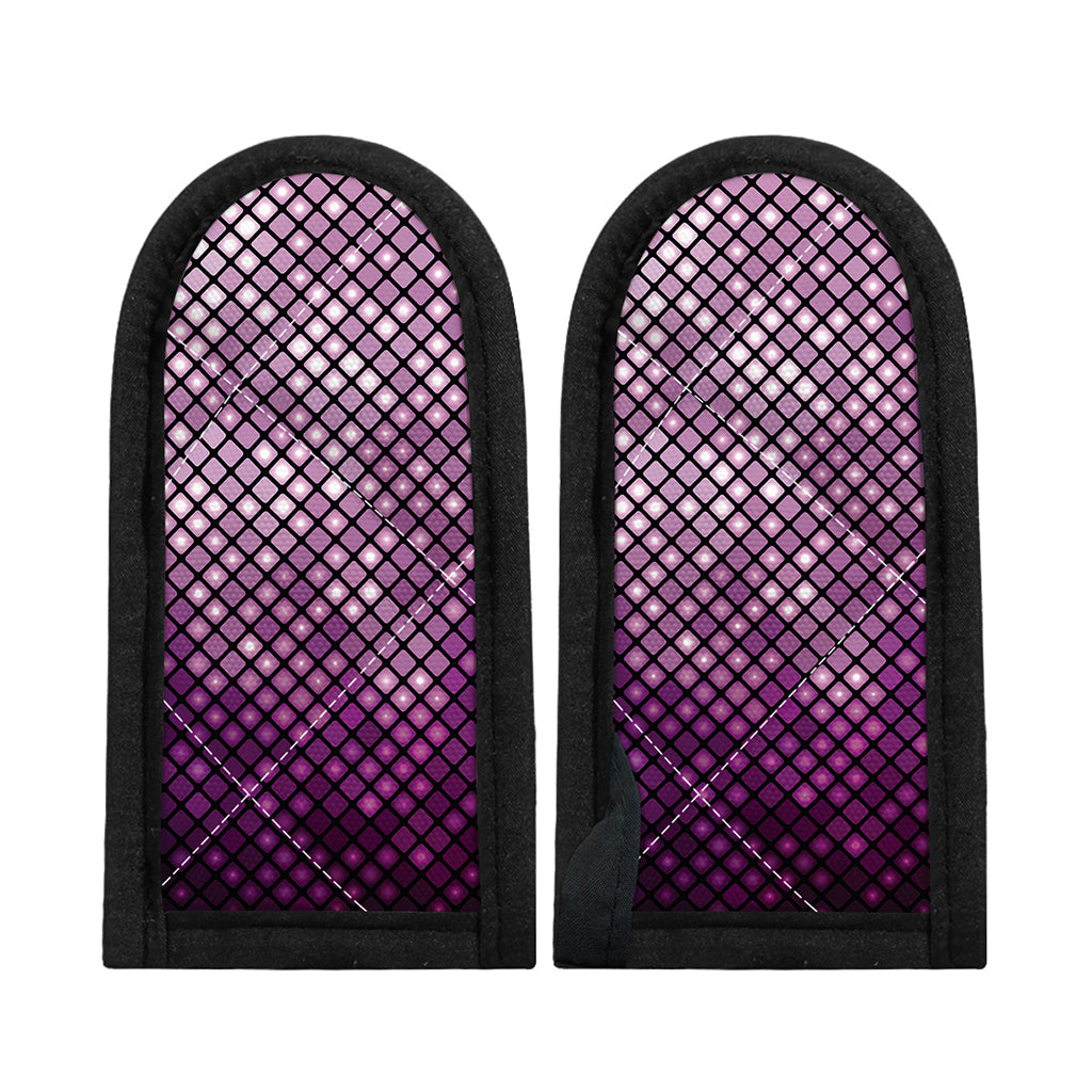 Purple Disco Lights Pattern Print Skillet Handle Cover