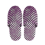 Purple Disco Lights Pattern Print Slippers
