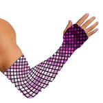 Purple Disco Lights Pattern Print Sun Protection Arm Sleeves