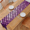 Purple Disco Lights Pattern Print Table Runner