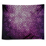 Purple Disco Lights Pattern Print Tapestry