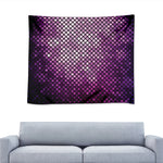 Purple Disco Lights Pattern Print Tapestry