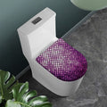 Purple Disco Lights Pattern Print Toilet Lid Cover