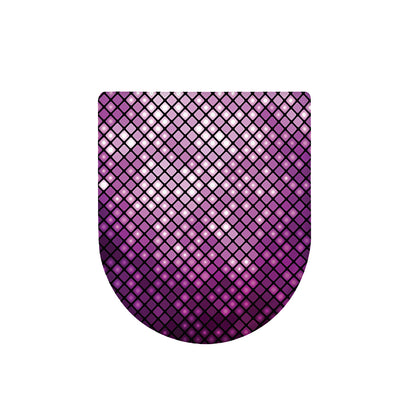 Purple Disco Lights Pattern Print Toilet Lid Cover