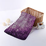 Purple Disco Lights Pattern Print Towel