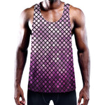 Purple Disco Lights Pattern Print Training Tank Top
