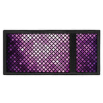 Purple Disco Lights Pattern Print Trifold Wallet