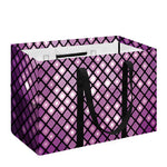 Purple Disco Lights Pattern Print Utility Tote Bag