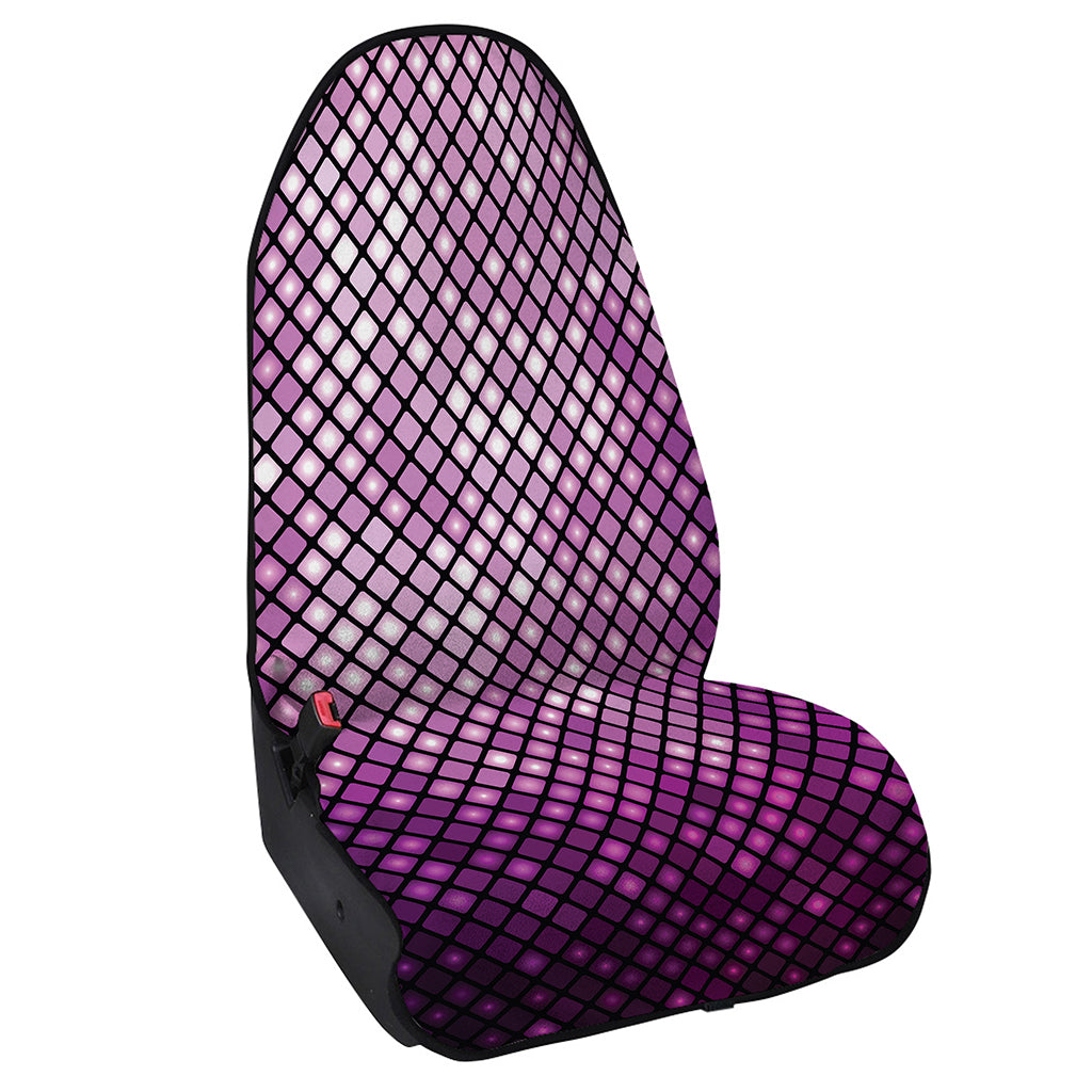 Purple Disco Lights Pattern Print Waterproof Car Seat Cover