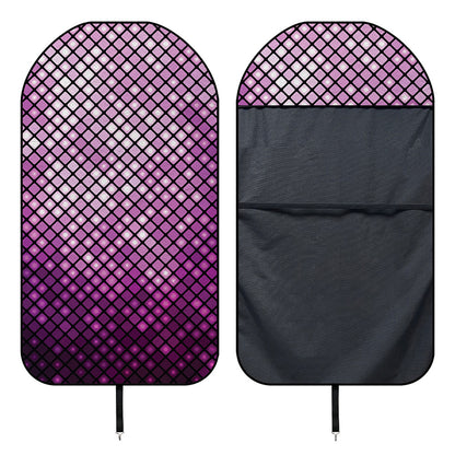 Purple Disco Lights Pattern Print Waterproof Car Seat Cover