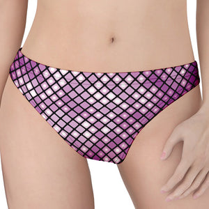 Purple Disco Lights Pattern Print Women's Thong