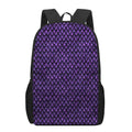Purple Dragon Scales Pattern Print 17 Inch Backpack
