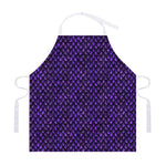 Purple Dragon Scales Pattern Print Adjustable Apron