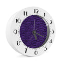 Purple Dragon Scales Pattern Print Alarm Clock