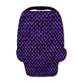 Purple Dragon Scales Pattern Print Baby Seat Cover