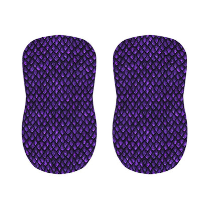 Purple Dragon Scales Pattern Print Bar Stool Covers