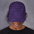 Purple Dragon Scales Pattern Print Baseball Cap