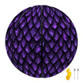Purple Dragon Scales Pattern Print Basketball