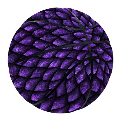 Purple Dragon Scales Pattern Print Basketball