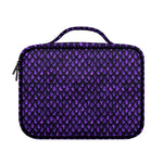 Purple Dragon Scales Pattern Print Briefcase Bible Bag
