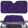 Purple Dragon Scales Pattern Print Car Windshield Sun Shade