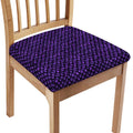 Purple Dragon Scales Pattern Print Chair Cushion Cover