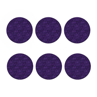 Purple Dragon Scales Pattern Print Coaster Set