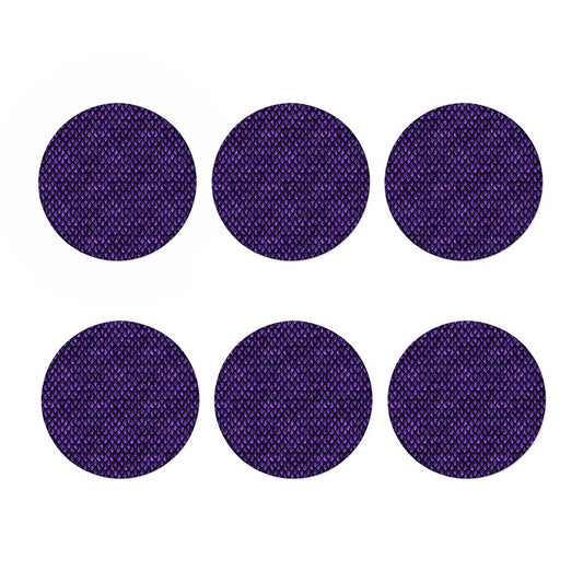 Purple Dragon Scales Pattern Print Coaster Set