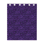 Purple Dragon Scales Pattern Print Curtain