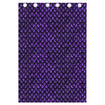 Purple Dragon Scales Pattern Print Curtain