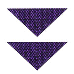 Purple Dragon Scales Pattern Print Dog Bandana