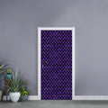 Purple Dragon Scales Pattern Print Door Sticker